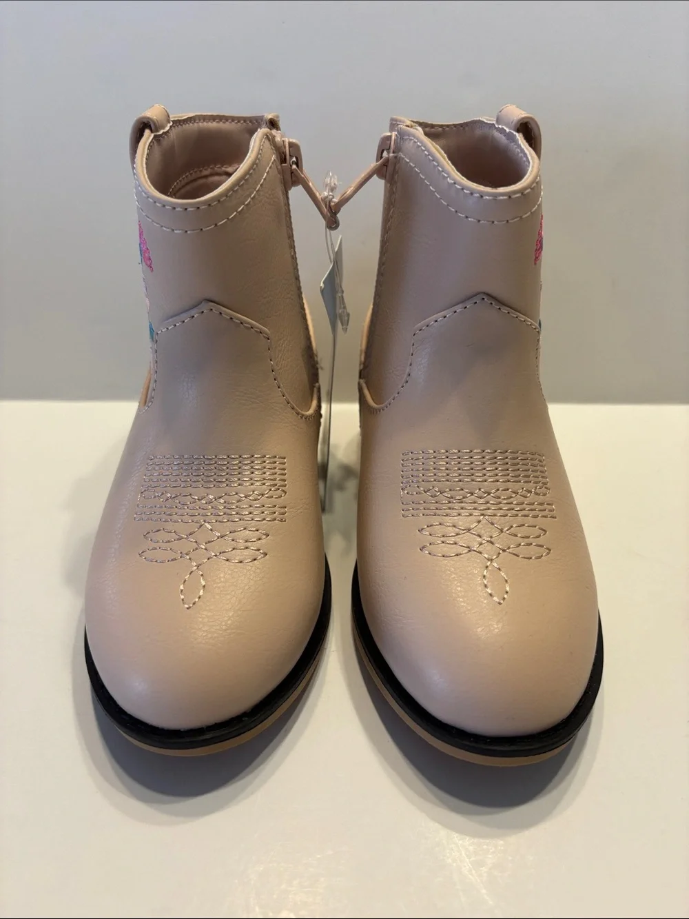 Cat & Jack Toddler Blush Whitley Embroidered Western Boots